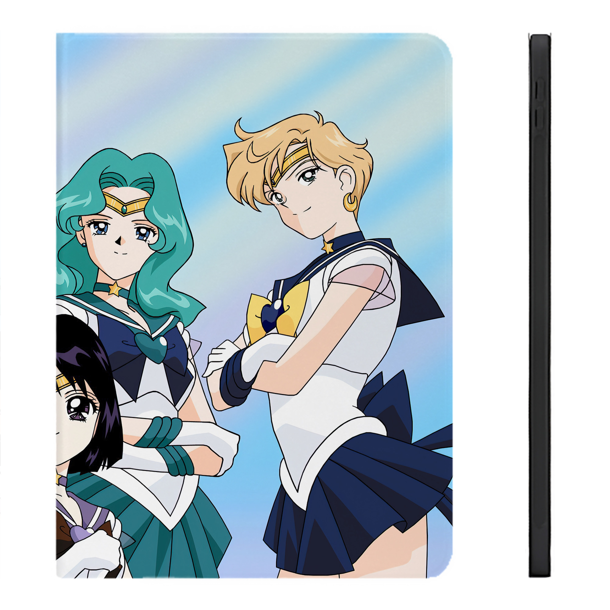 （画像用） 美少女戦士セーラームーン Sailor Moon IPadケース ペンホルダー付き ブックスタイルデザイン